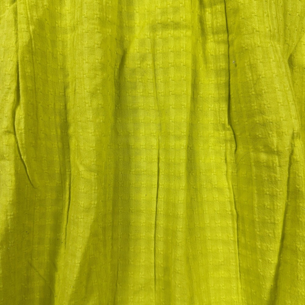 New Sundance Lodi Henley Top L/XL Chartreuse Cotton Boho Cottagecore Babydoll - Picture 10 of 10